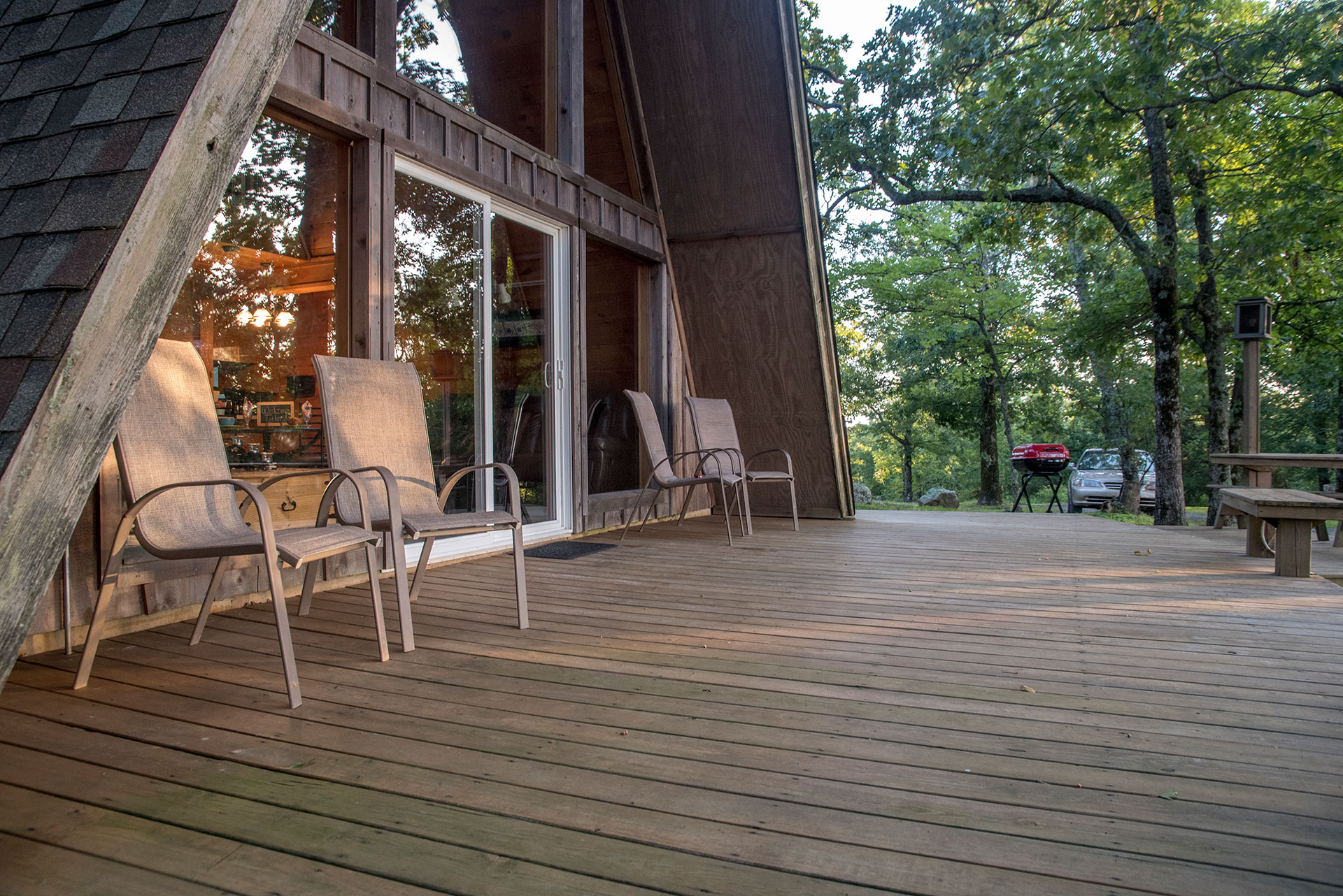 Sunrise Cabin Deck Peckerwoodknob Cabins
