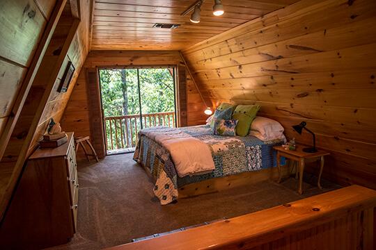 Imagine, waking up and stepping outside onto your private patio at the Sunrise Cabin at Peckerwood Knob Oklahoma Cabin Rentals