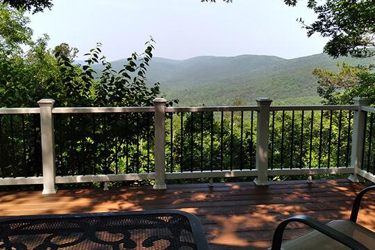want an amazing mountain view? we've got you covered at Peckerwood Knob Oklahoma Cabin Rentals